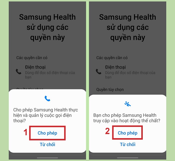 Chọn cho phép
